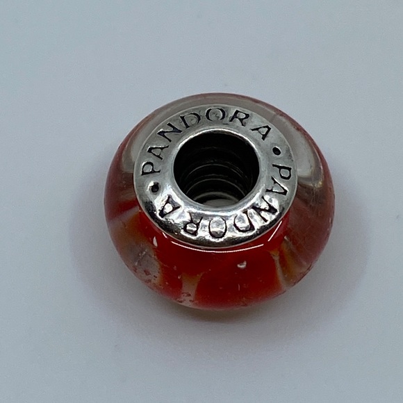 Pandora silver and red crystal charm - Picture 2 of 2